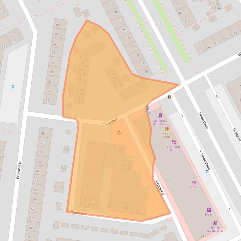 Kaart van postcodegebied 1185KJ.