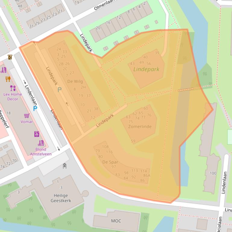 Kaart van postcodegebied 1185LD.