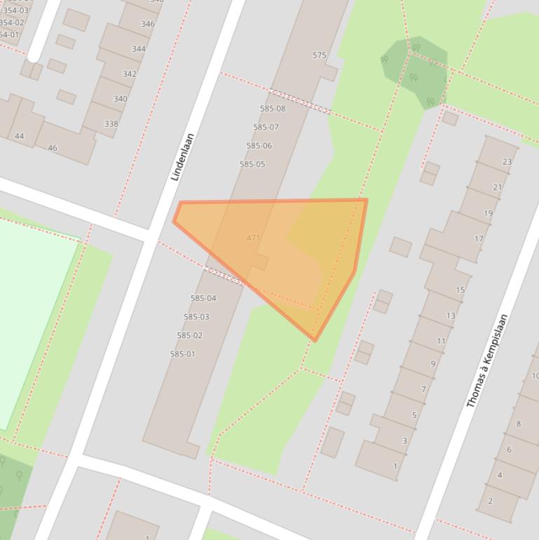 Kaart van postcodegebied 1185LS.