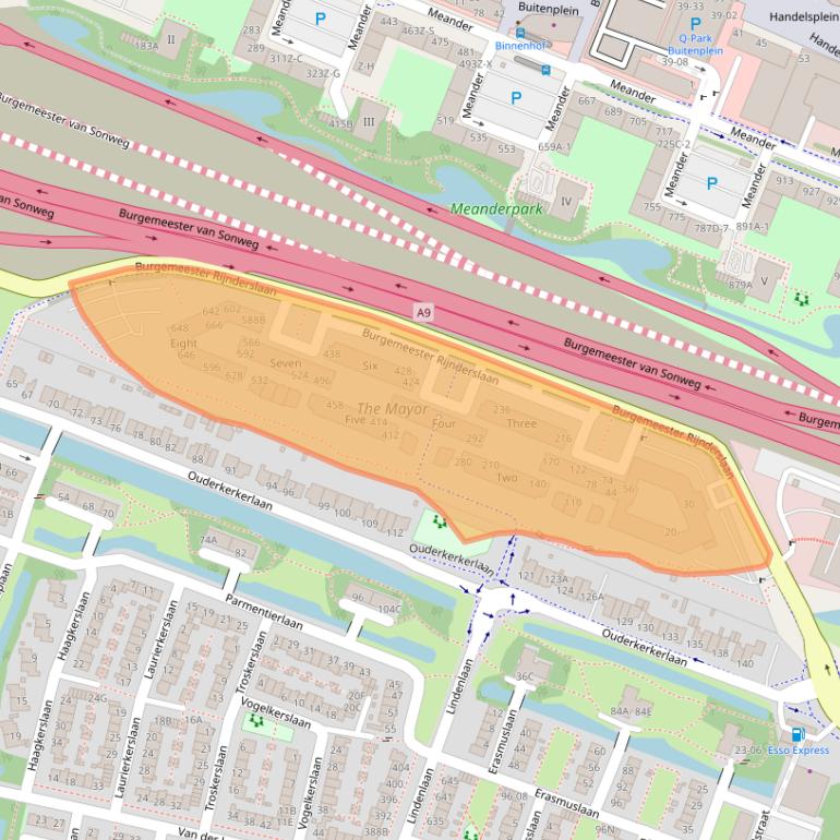 Kaart van postcodegebied 1185MC.