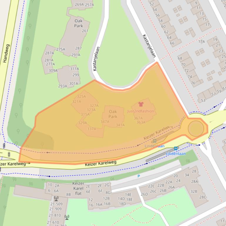 Kaart van postcodegebied 1185MZ.