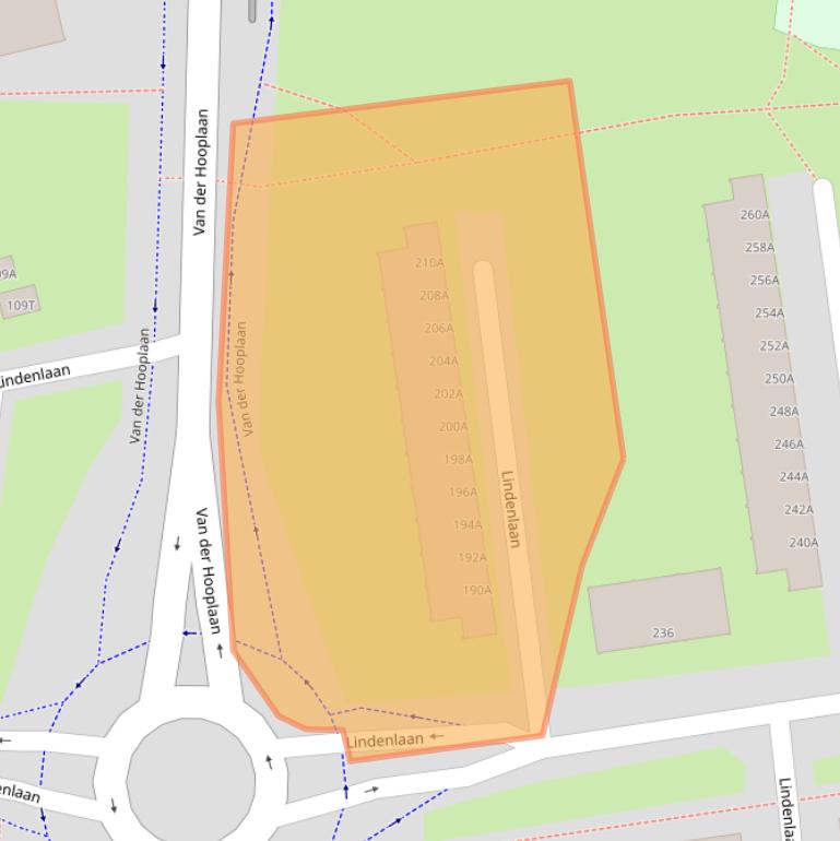 Kaart van postcodegebied 1185NG.