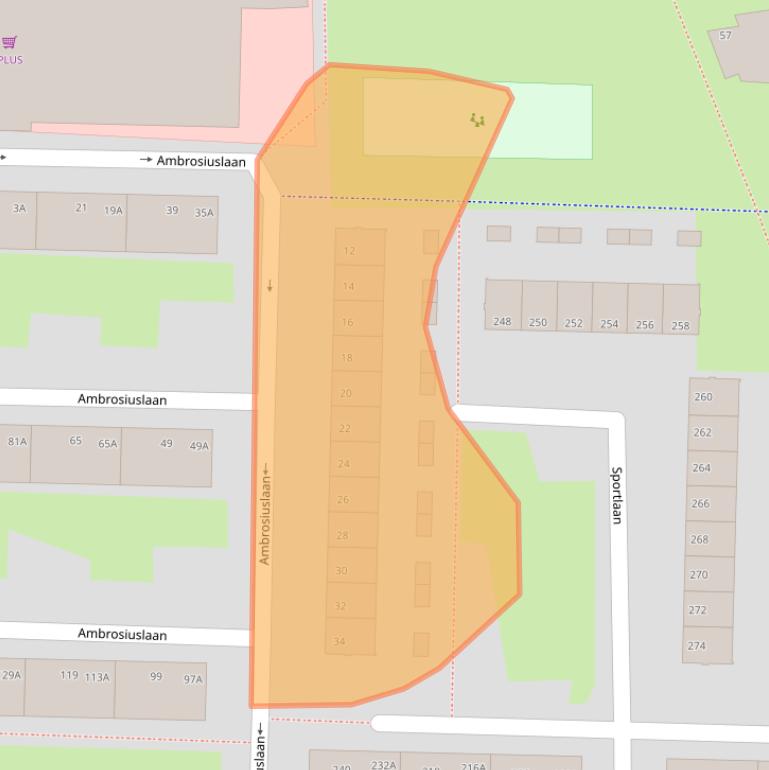 Kaart van postcodegebied 1185PK.