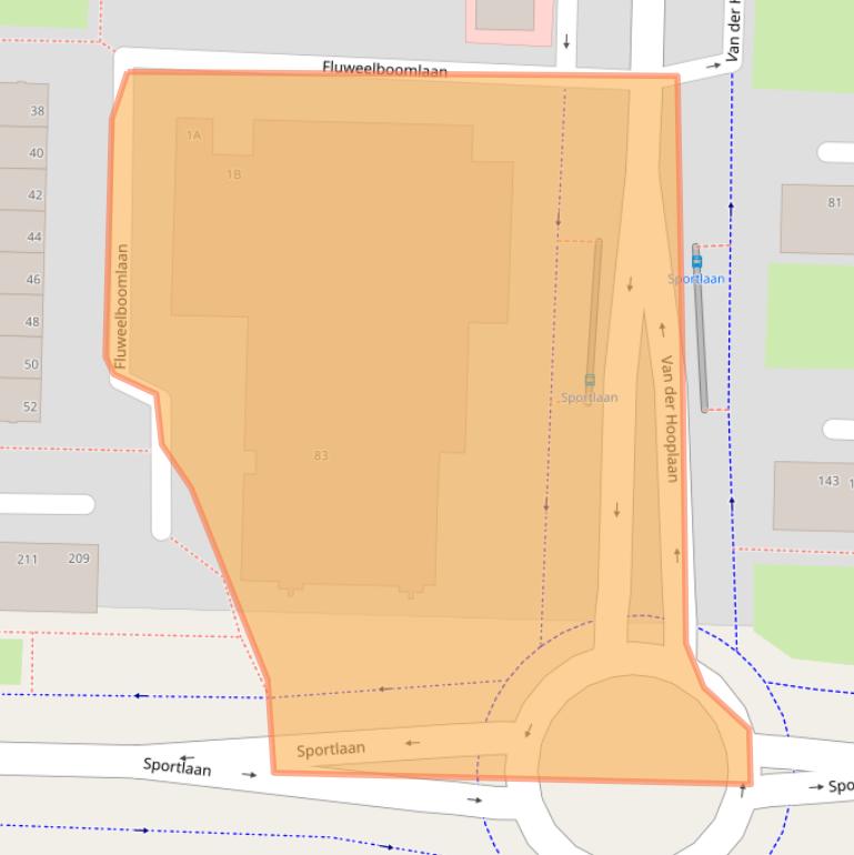 Kaart van postcodegebied 1185PP.