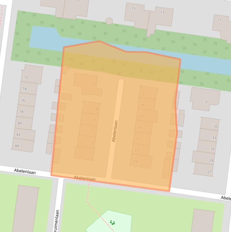 Kaart van postcodegebied 1185RT.