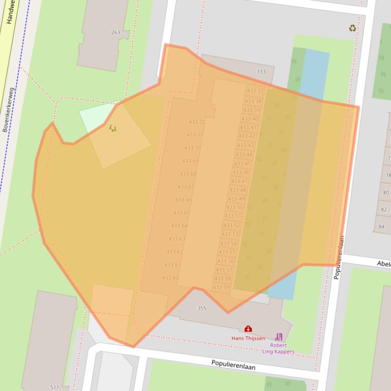 Kaart van postcodegebied 1185SR.