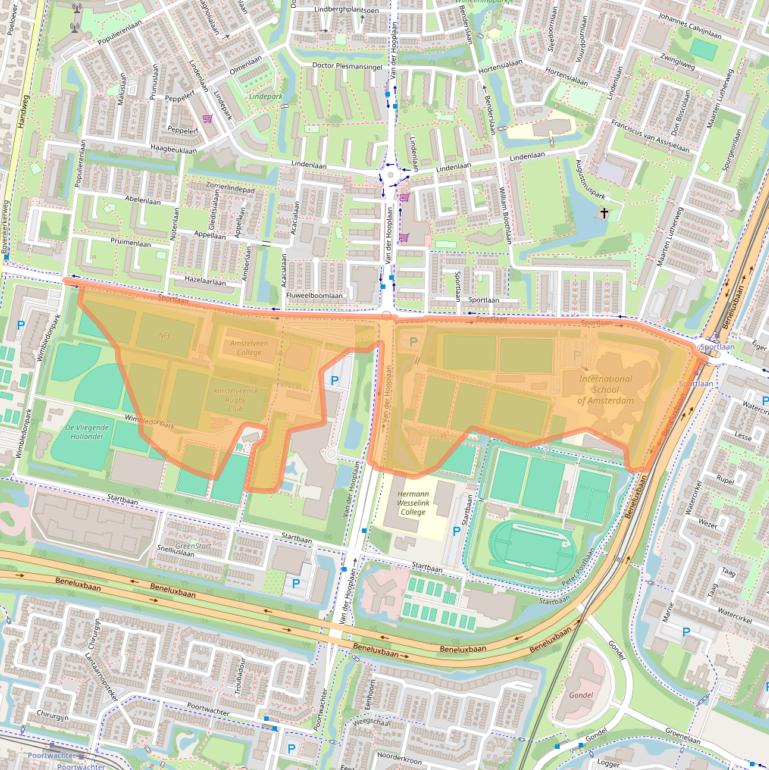 Kaart van postcodegebied 1185TB.