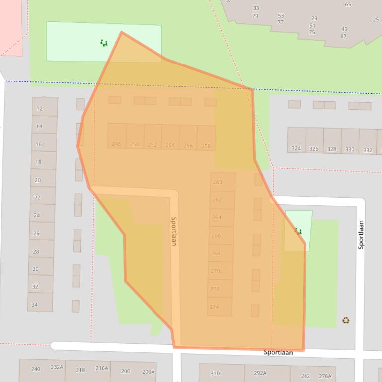 Kaart van postcodegebied 1185TK.