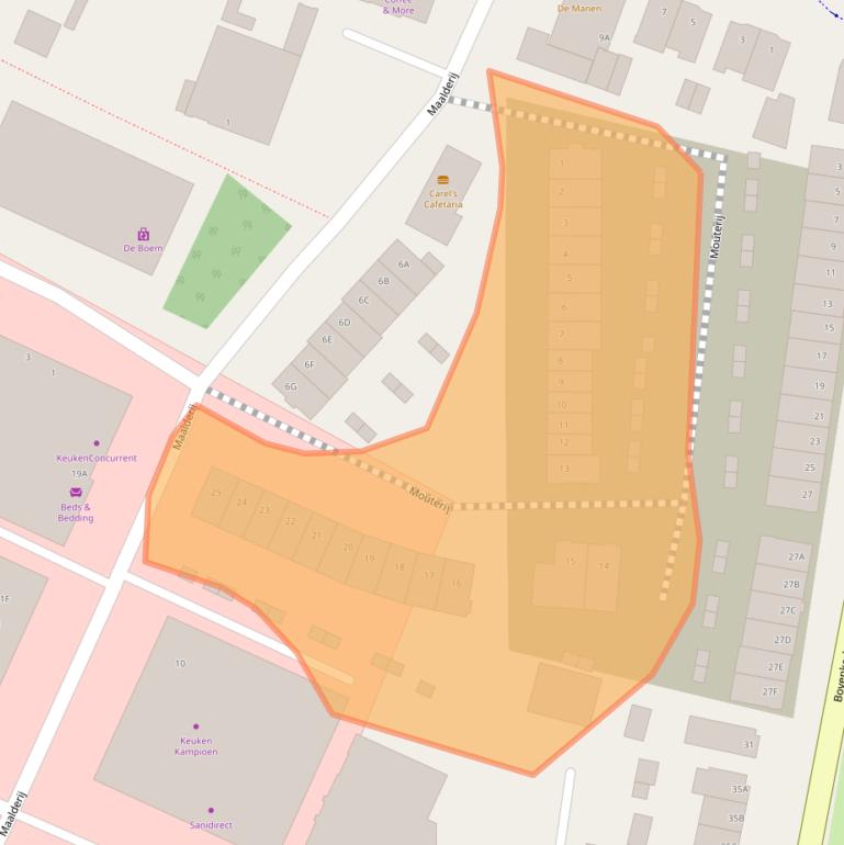 Kaart van postcodegebied 1185XC.