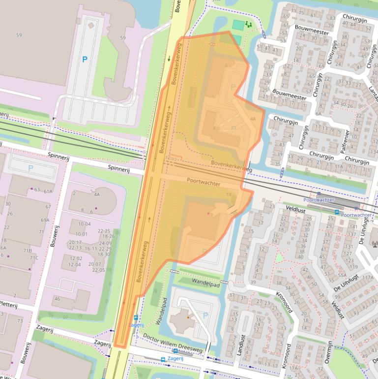 Kaart van postcodegebied 1185XE.