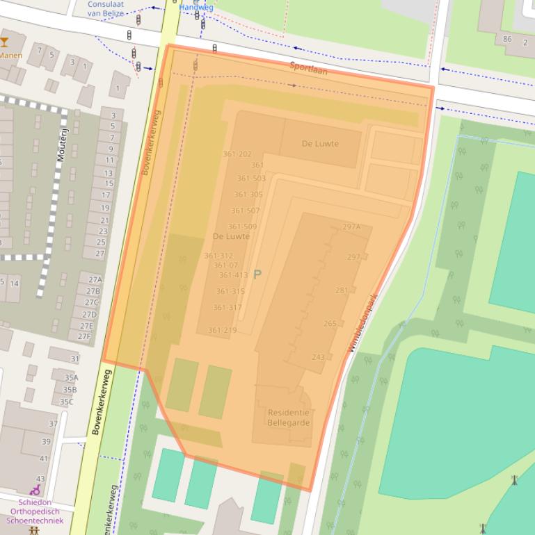 Kaart van postcodegebied 1185XJ.
