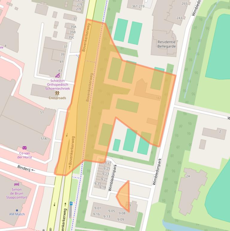 Kaart van postcodegebied 1185XM.