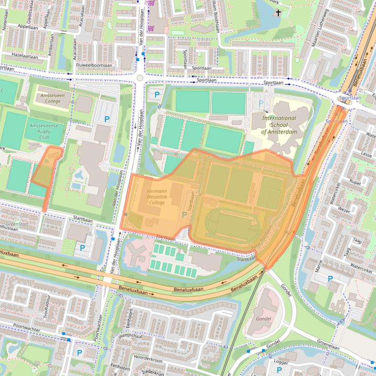 Kaart van postcodegebied 1185XP.