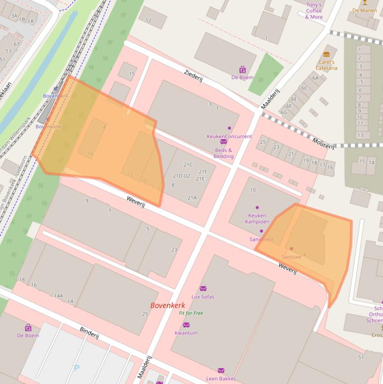 Kaart van postcodegebied 1185ZG.