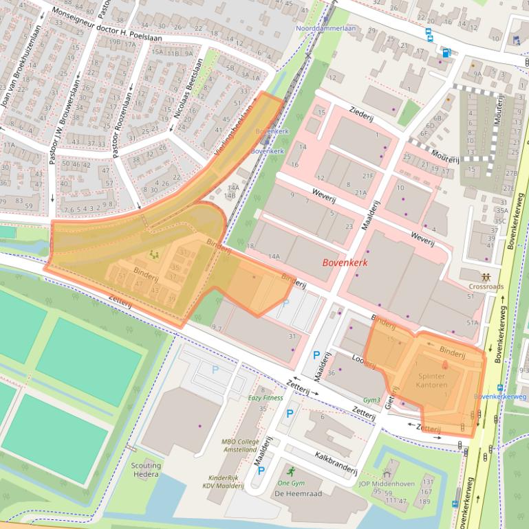 Kaart van postcodegebied 1185ZH.