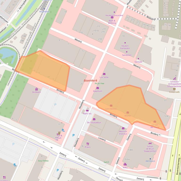 Kaart van postcodegebied 1185ZJ.