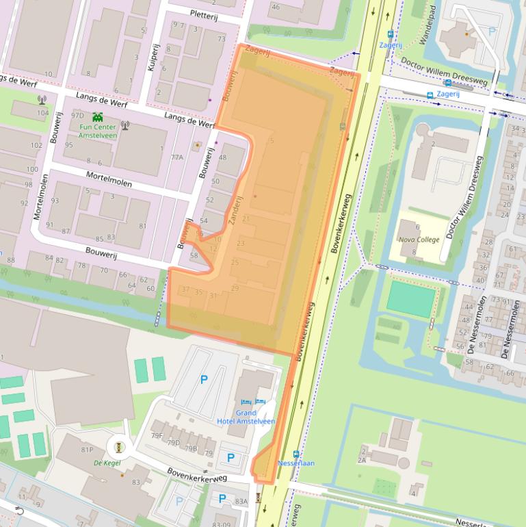 Kaart van postcodegebied 1185ZM.