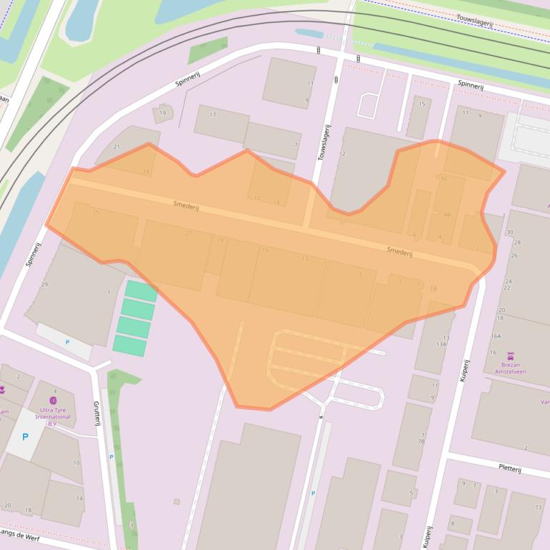 Kaart van postcodegebied 1185ZR.