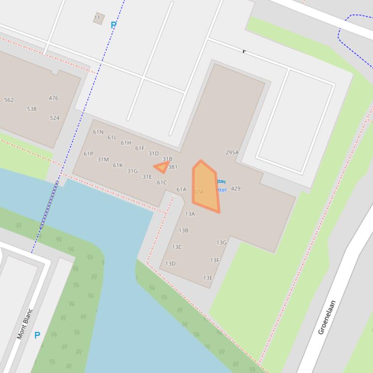 Kaart van postcodegebied 1186AD.