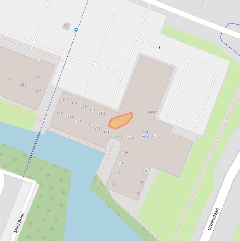 Kaart van postcodegebied 1186AJ.