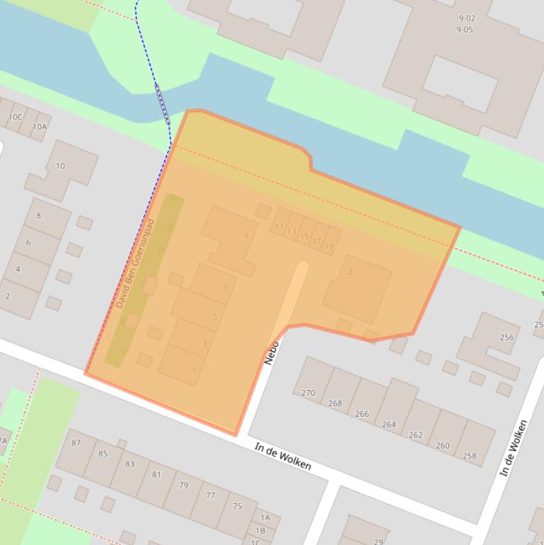 Kaart van postcodegebied 1186BA.