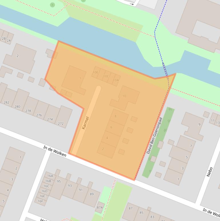 Kaart van postcodegebied 1186BB.