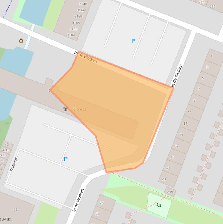 Kaart van postcodegebied 1186BJ.