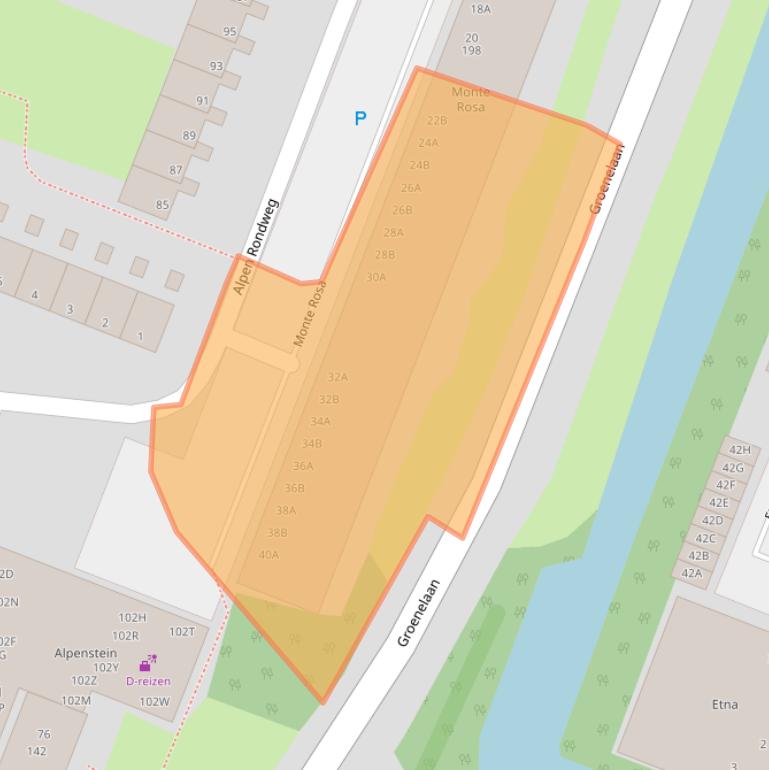 Kaart van postcodegebied 1186BZ.