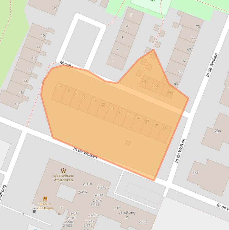 Kaart van postcodegebied 1186CG.