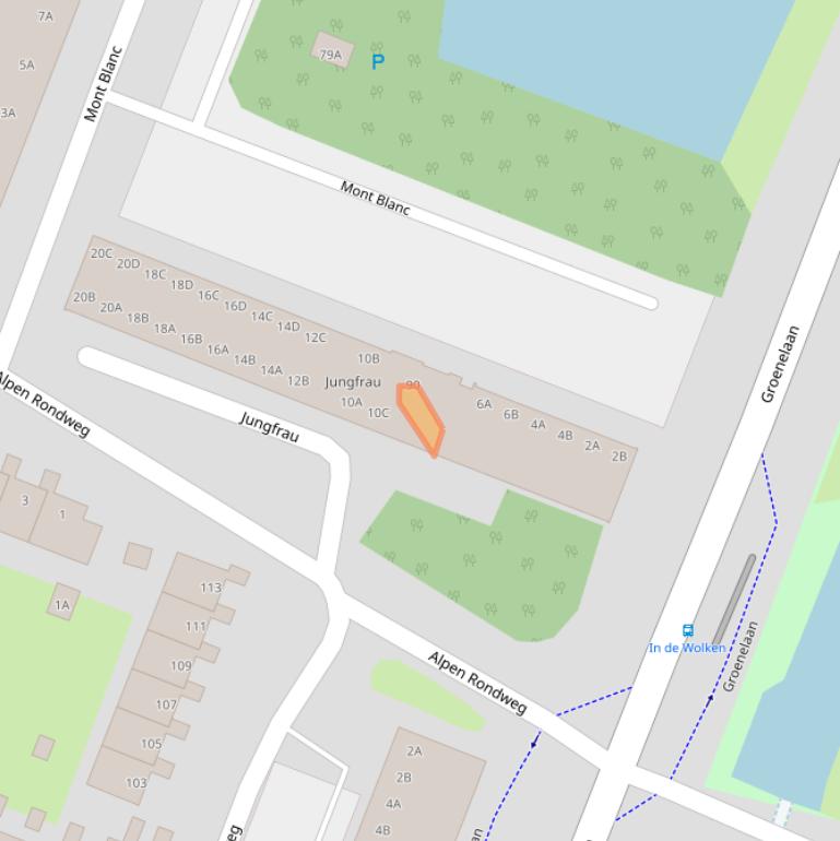 Kaart van postcodegebied 1186CR.