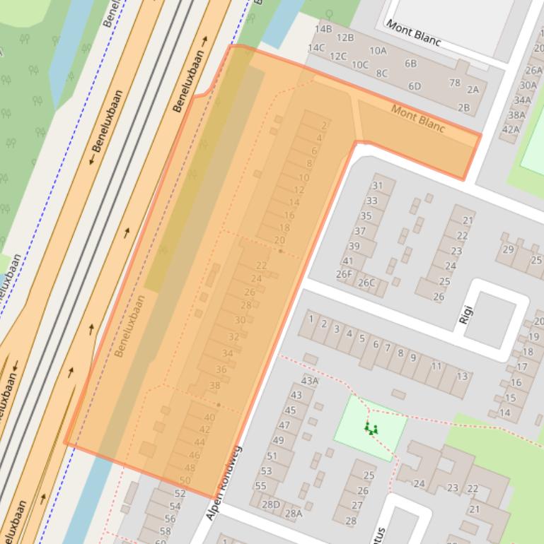 Kaart van postcodegebied 1186CZ.