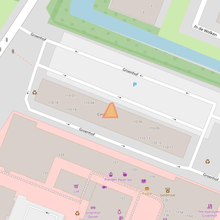 Kaart van postcodegebied 1186ET.