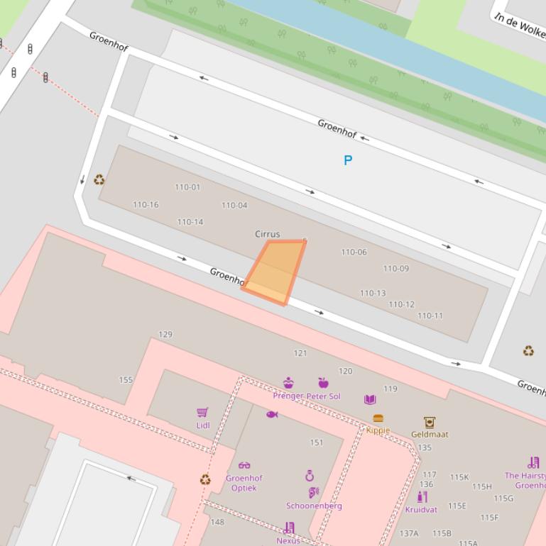 Kaart van postcodegebied 1186EV.