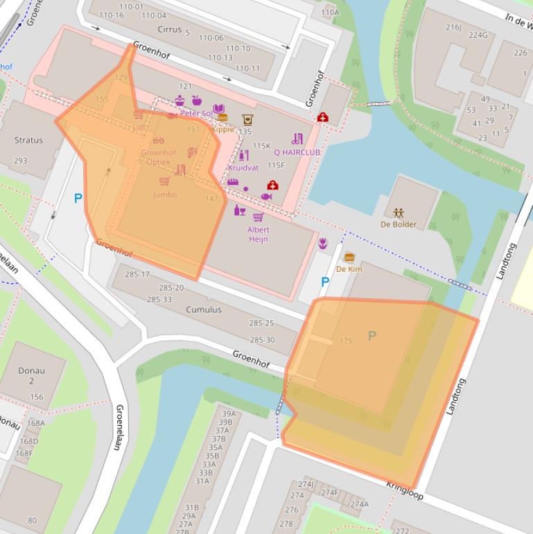 Kaart van postcodegebied 1186EZ.