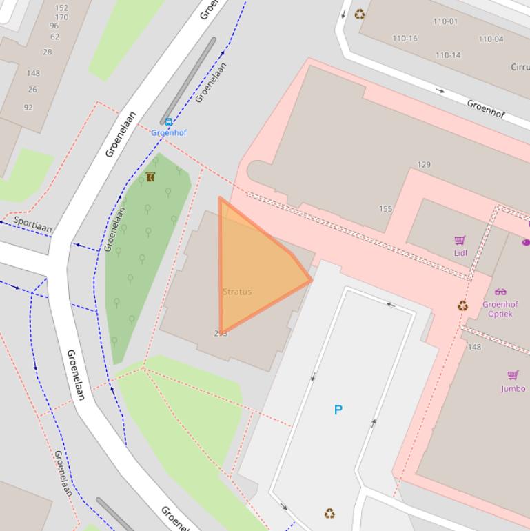 Kaart van postcodegebied 1186GJ.