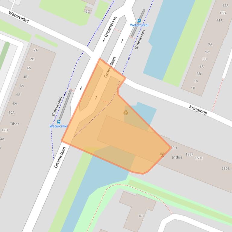 Kaart van postcodegebied 1186GS.