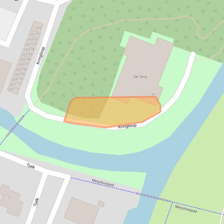 Kaart van postcodegebied 1186HB.