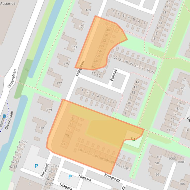 Kaart van postcodegebied 1186HG.