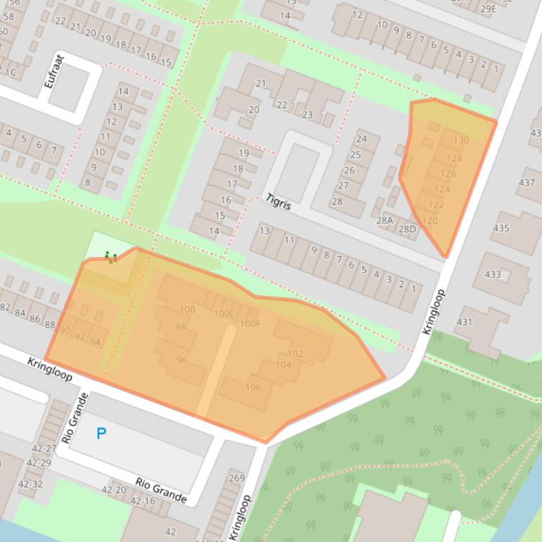 Kaart van postcodegebied 1186HH.