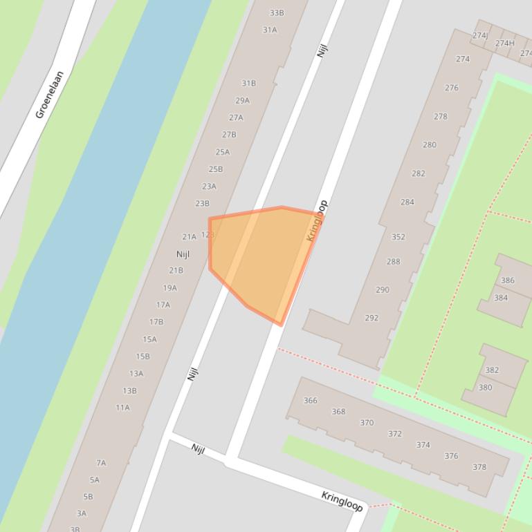 Kaart van postcodegebied 1186JD.