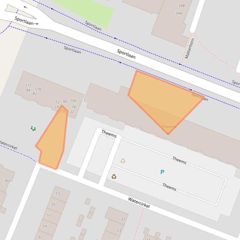 Kaart van postcodegebied 1186KK.