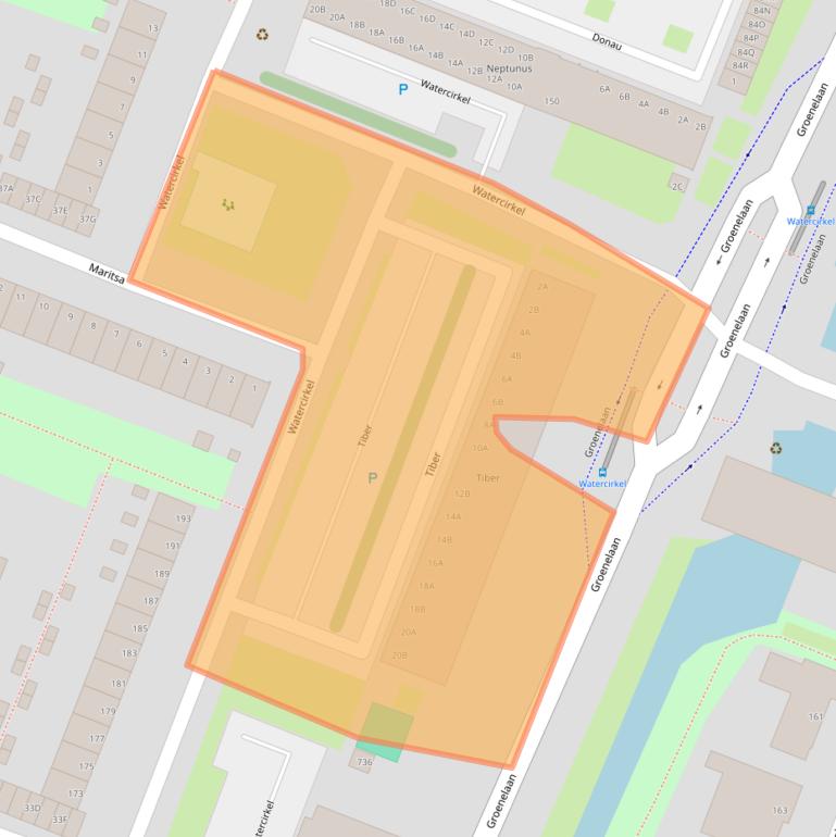 Kaart van postcodegebied 1186KS.