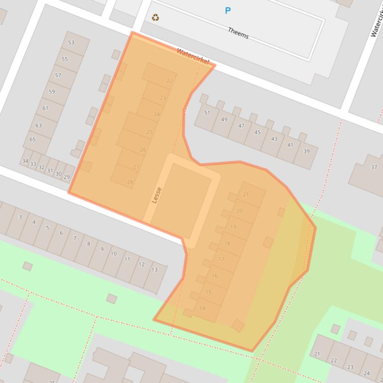 Kaart van postcodegebied 1186LA.