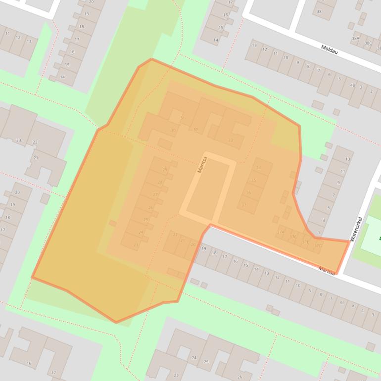Kaart van postcodegebied 1186LE.