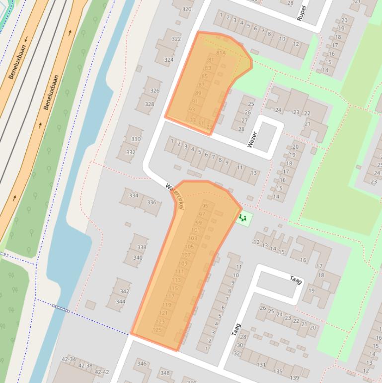 Kaart van postcodegebied 1186LR.