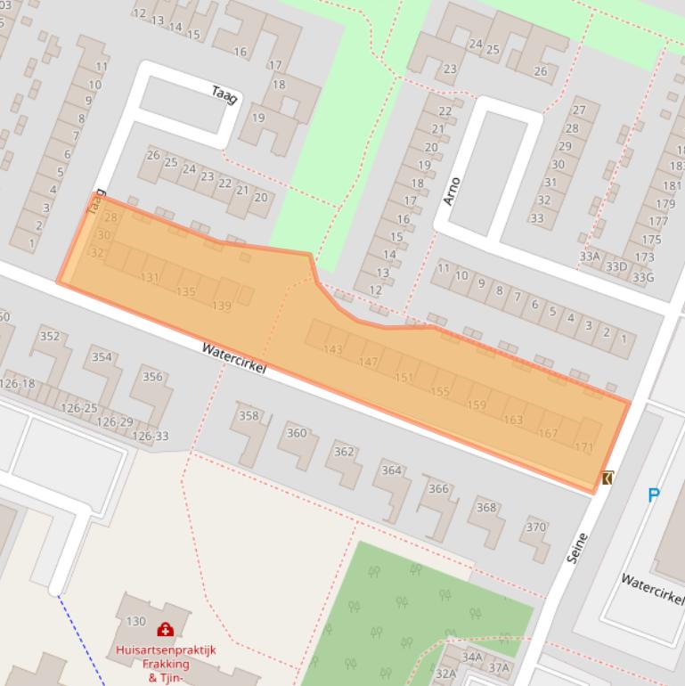 Kaart van postcodegebied 1186LS.