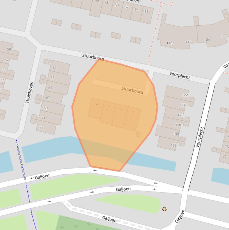 Kaart van postcodegebied 1186MA.