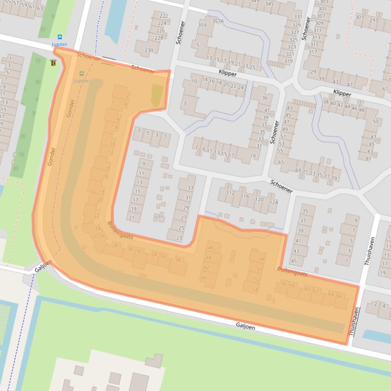 Kaart van postcodegebied 1186MC.