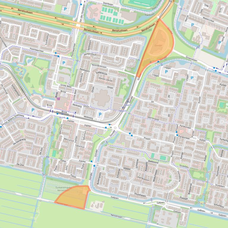 Kaart van postcodegebied 1186MJ.