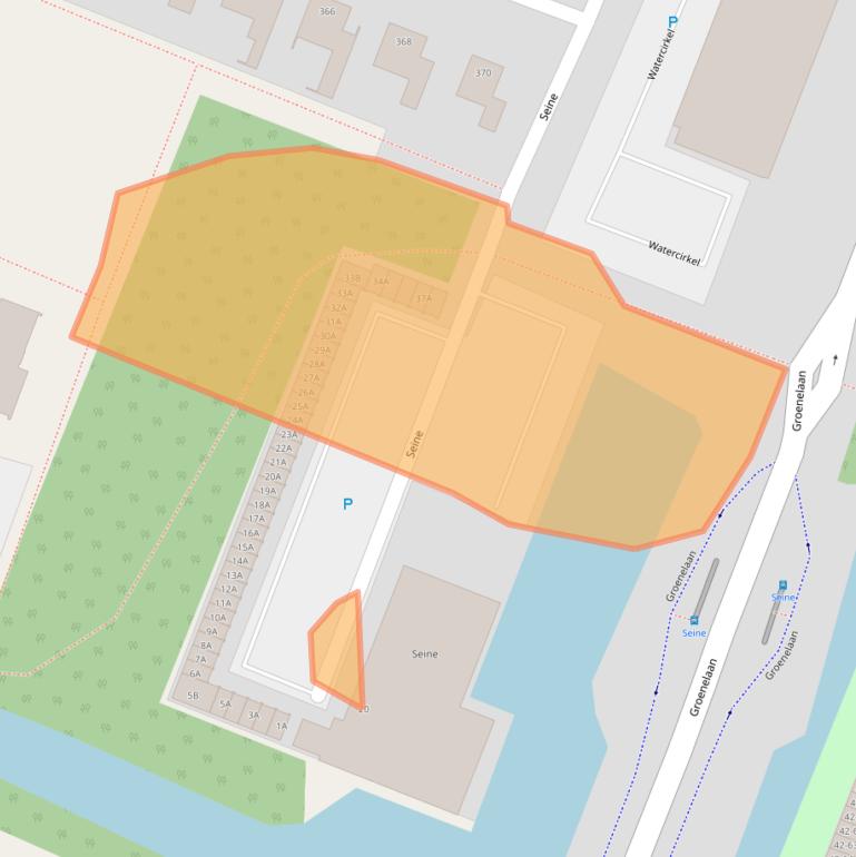 Kaart van postcodegebied 1186NS.